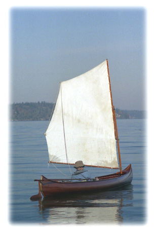 Sailing a Willits Brothers canoe
